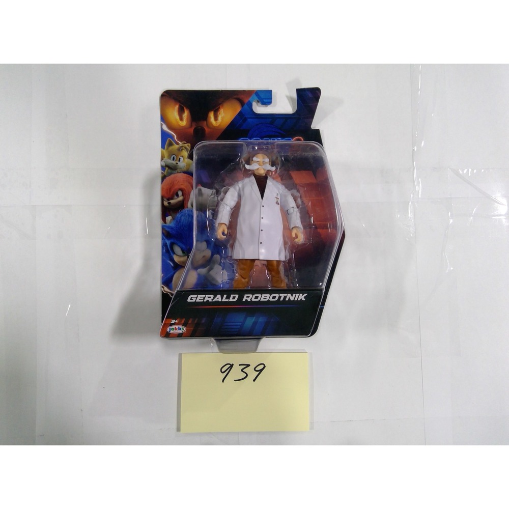 Jakks Gerald Robotnik Action Figure Sonic 3 Movie 5" White New 18 Articulations